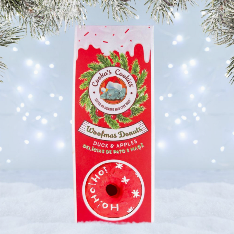 Deux Beignets Woofmas – Édition de Noël pour Chiens 🎁 Cooka Cookies