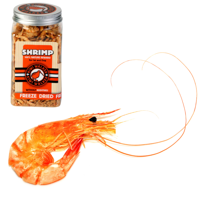 Crevettes 100% lyophilisées (chien ou chat)