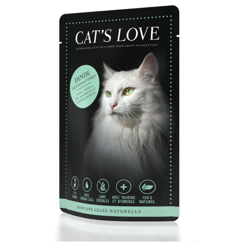 Pâtée CAT'S LOVE Adulte -  6 saveurs au choix - 85g