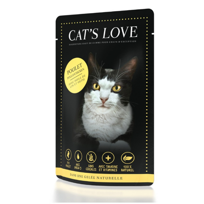 Pâtée CAT'S LOVE Adulte -  6 saveurs au choix - 85g
