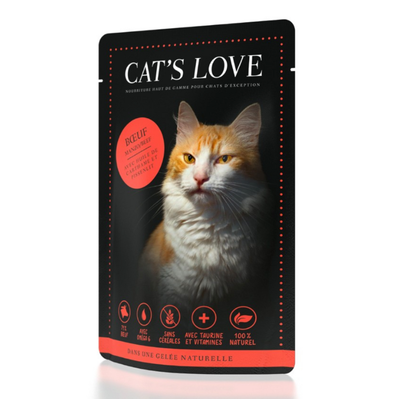 Pâtée CAT'S LOVE Adulte -  6 saveurs au choix - 85g