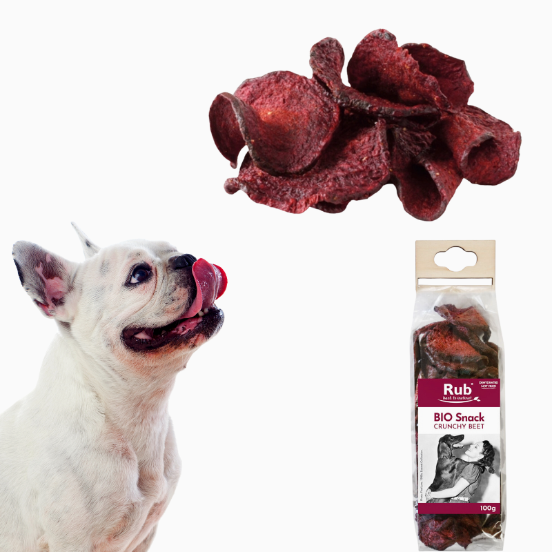 Croquants de betteraves bio séchées pour chiens