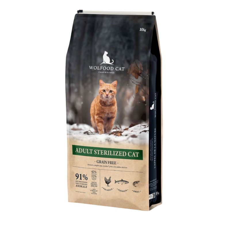 Wolfood - ADULT STERILIZED CAT – Chat stérilisés/peu actifs