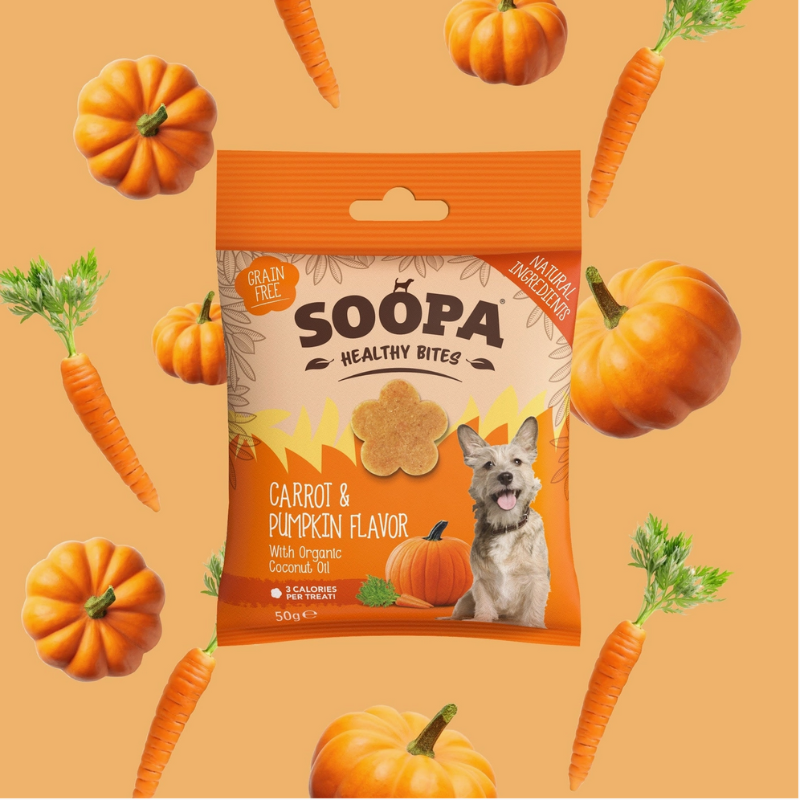 Soopa – Friandises à la Carotte & Citrouille 🥕🎃 (50 g)
