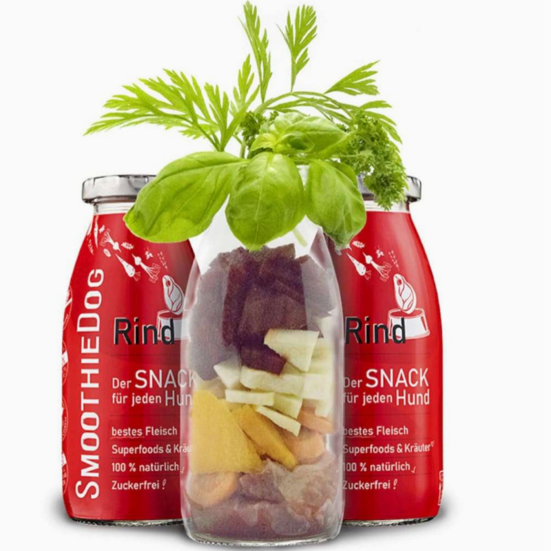 Smoothie pour chien - Rind- Boeuf, betterave et carottes