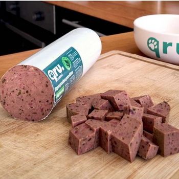 Repas complet - Saucisson BARF cuit Qru pour chien – Agneau ou Dinde – 400 g & 800 g