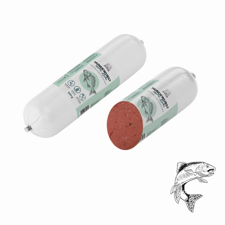 Saucisses naturelles pour chien AYKA – Saumon - 400 gr