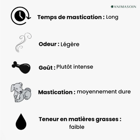 Oreilles de cerf séchées (avec ou sans fourrure)