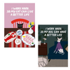 Carte humoristique "I work hard, so my cat/dog can live a better life"