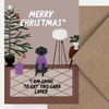 Carte de Noël humoristique « Merry Christmas – I am going to eat this card later » 🎅🐾