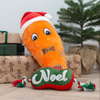 🥕 Karl la Carotte de Noël – Peluche géante pour chien (72 cm)