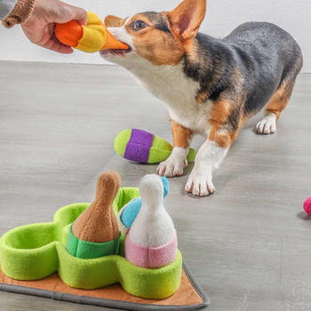 🎳 Tapis de Jeu “Bowling Party” – Jouet Interactif et Educatif pour chien