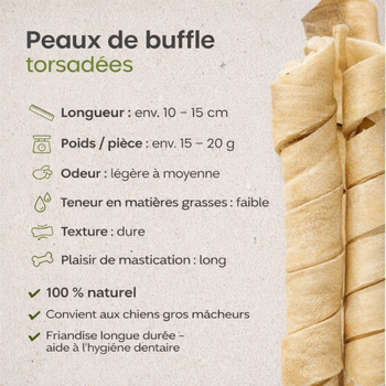 🟠 Peaux de buffle torsadées