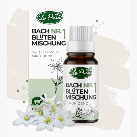 🌸 Mélange de Fleurs de Bach LaPura® n°1 – Apaisement & sérénité