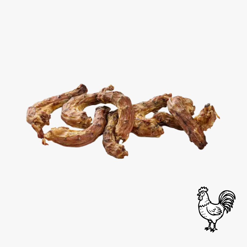 Cous de poulets séchés - gourmandise ou mastication courte