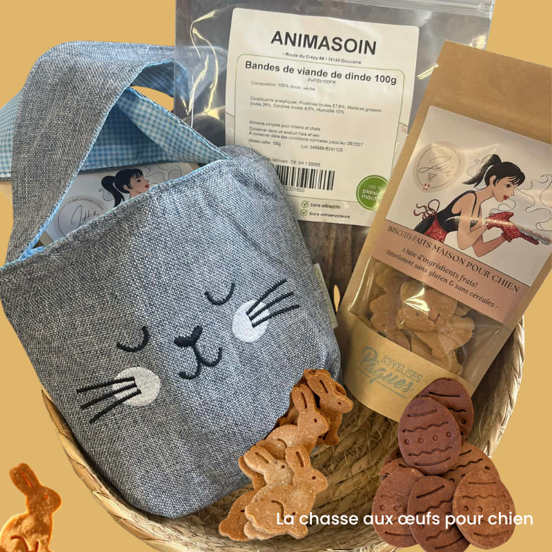 La chasse aux œufs pour chien – Box de Pâques Animasoin