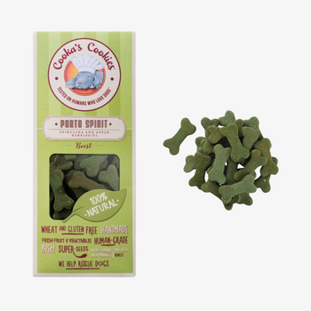 Friandises végétariennes Porto Spirit – Pomme & Spiruline - Cooka cookies