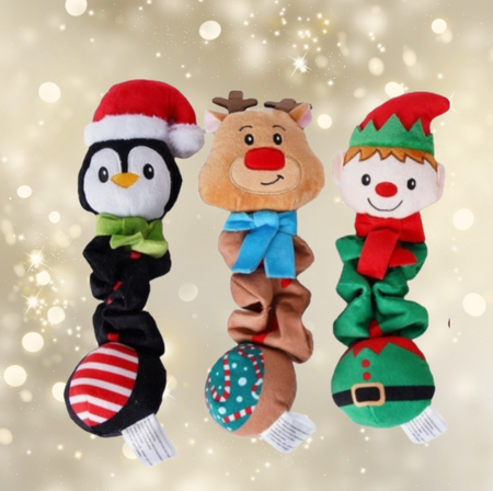 🎅 Les Compagnons de Noël – Jouet en peluche qui couine