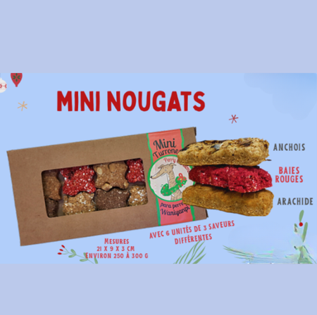 Assortiment de nougats de Noël pour chiens – Fabrication artisanale (Espagne)