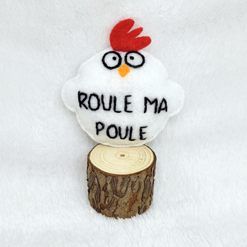 Jouet pour chat - Roule Ma Poule Brodé à la main - Haute Savoie