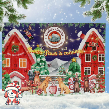 Calendrier de l'Avent pour chien - Gourmandises premium faites maisons et naturelles de Cooka Cookies