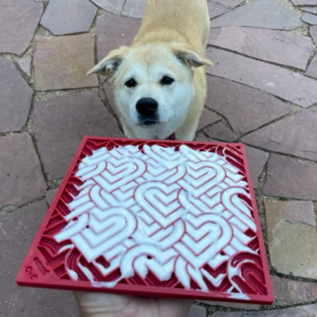 Tapis de léchage niveau Moyen - Coeur 💖