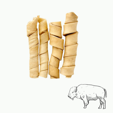 Peaux de buffle torsadées – Mastication longue durée