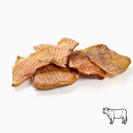 Plaques de peau de bœuf naturelle pour chiens - (longue mastication)