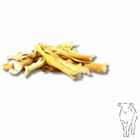 Peau d'agneau séchée pour chien