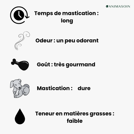 Peaux de boeuf cuites au four et séchées - 30 CM