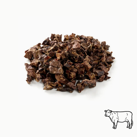 Friandises d'éducation : Mini cubes de poumon de boeuf (petits chiens/chiots)