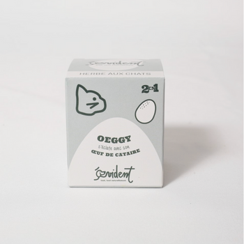 Oeuf cataire : jouet 2 en 1 pour chats !