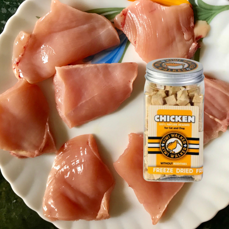 Poitrines de poulet 100% lyophilisées (chien ou chat)