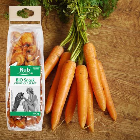 Croquants de carottes Bio séchées pour chien