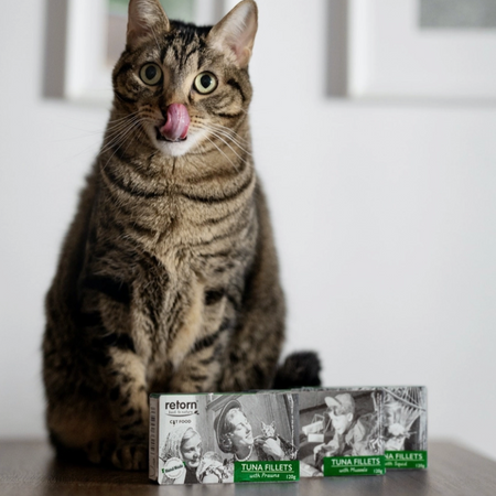 Filet de thon - pour chats et chatons (aux moules, crevettes ou saumon) 120 gr
