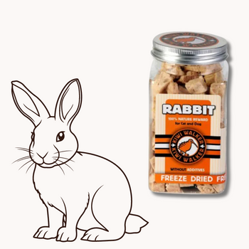 Lapin 100% lyophilisés (chien ou chat)