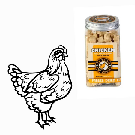 Poitrines de poulet 100% lyophilisées (chien ou chat)