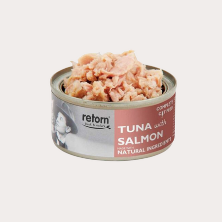 Pâtée pour chat - Thon  et Saumon Retorn