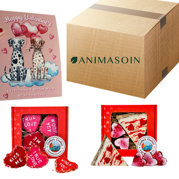 Grande Box de St Valentin pour chiens Gourmets - 2 kg de friandises !