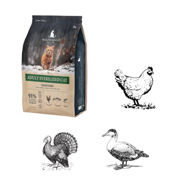 Wolfood - ADULT STERILIZED CAT – Chat stérilisés/peu actifs