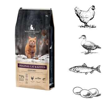 Wolfood ORIGINAL CAT & KITTEN - Chatons ou Chat actifs