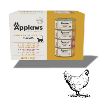 Assortiment de Pâtées Complémentaires Applaws – 12 x 70 g - chats