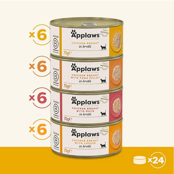 Assortiment de Pâtées Complémentaires Applaws – 12 x 70 g - chats