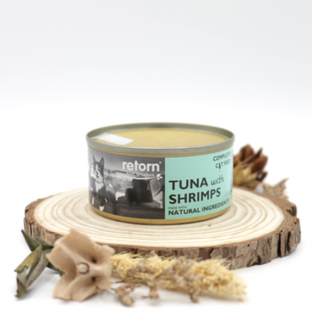 Pâtée pour chat aux poissons - Thon avec Moules, crevettes ou saumon 80gr