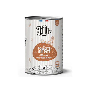 Pâtée pour chat sans céréales – Poulette au Pot (400 g)