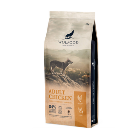 Wolfood Adult Chicken - Chiens adultes actifs de toutes races