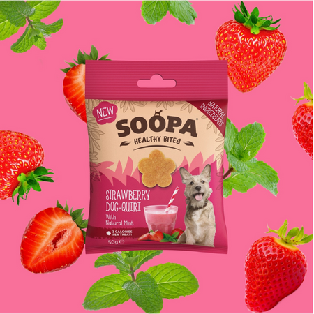 Soopa Dog Quiri – Friandises estivales à la Fraise & Menthe 🍓🌿 (Édition limitée)