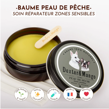 Baume Peau de Pêche – zones sensibles - pour chien