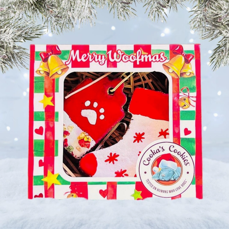🎄 Coffret Biscuits de Noël Artisanal pour chien - Cooka Cookies