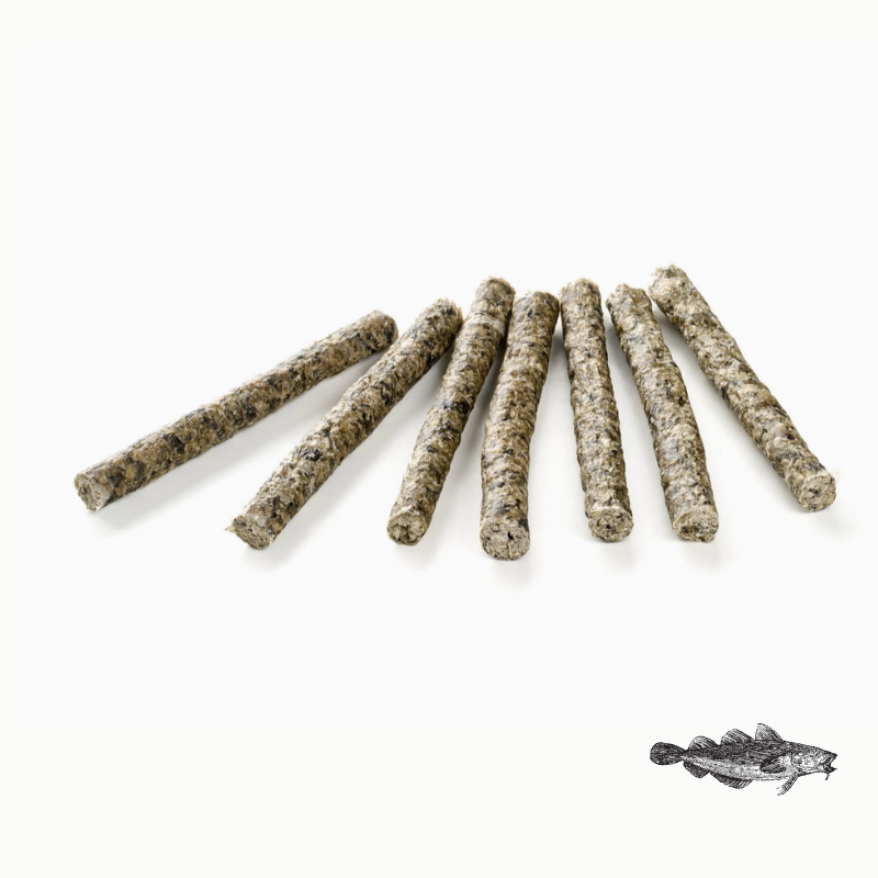 🟢 Bâtonnets de cabillaud pour chien – Friandise naturelle riche en oméga-3
